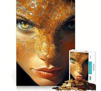 Puzzle Femme Peau de Serpent 1000 Pièces Adultes Jeu de Réflexion Image Douce et Relaxante Cadeau Joli (38x26cm)