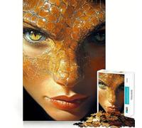 Puzzle Femme Peau de Serpent 1000 Pièces pour Adolescents Jeu de Logique Découpe Précise Collection Art (38x52cm)