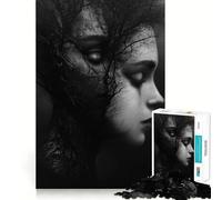 Puzzle Femme Transformée en Arbre pour Adultes 1000 Pièces Stimule la Concentration Jeu Amusant Taille Uniforme Pièces Précises Activité de Partage à Rejoindre en Famille (50x75cm)