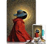 Puzzle Femme Univers pour Adultes 1000 pièces, Jeu Familial Anti-Stress, défi Difficile, Superbes Cadeaux et Jouets 38x26cm