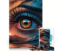 Puzzle Fenêtre sur l’âme pour Adolescents,1000 pièces,Jeu Stimulant l’Esprit,pièces nettes et sans bavures,Facile à Apprendre,pour Le Plaisir de Toute la Famille (38x26cm)