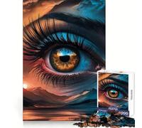 Puzzle Fenêtre sur l’âme pour Adolescents, 1000 pièces, pour stimuler la mémoire et apaiser Les Moments de détente, découpe précise, Cadeau d’Anniversaire (38x52cm)
