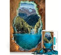 Puzzle Fenêtre sur la Nature pour Adultes, 1000 pièces, Jeu d'exercice Mental, détente, Design, Assemblage, Cadeau Exquis (50x75cm)