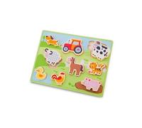 puzzle Ferme Chunky junior 30 cm en bois 10 pièces