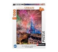 Nathan Puzzle Feu d'artifice du 14 juillet à Paris 1500 pièces 60 x 84 cm dès 14 ans