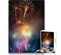 Puzzle Feu d'artifice pour Adultes, 1000 pièces, activité éducative et stimulante, pour Les fêtes, Dimensions:50x75cm