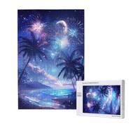 Puzzle Feux d'artifice 4000 Pièces Adultes, Puzzles Classiques Art Océan avec Boîte d'emballage et Photos de Référence, Relaxation/Soulagement du Stress/Jeux Amusants, Cadeau pour Femme 2T-1796