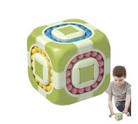 Puzzle Fidget Toy - Cube Rotatif en Forme De Haricot Magique, Puzzle Éducatif pour Les Doigts | Jouet Sensoriel De Décompression pour , Garçons Et Filles, Ensemble De Jeu d'apprentissage Créati