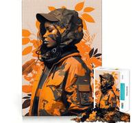 Puzzle Fille survivante Urbaine 1000 pièces,Jeu cognitif Amusant,découpe de Haute précision,Cadeau Unique pour soulager Le Stress (50x75cm)
