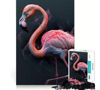 Puzzle Flamant Rose 1000 pièces pour Adolescents Renforce la mémoire, apaise et détend Finition de qualité (38x26cm)