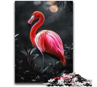 Puzzle Flamant Rose 1000 pièces pour Adultes et Adolescents, stimule Le Cerveau, Jouets addictifs pour cultiver la Patience, Jeu de défi Unique (38x52cm)