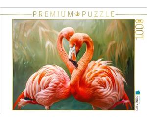 Puzzle · Flamants Roses | Deux se sont trouvés · 1000 pièces · Format assemblé 64 × 48 cm · CALVENDO Puzzle
