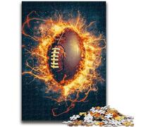 Puzzle Flame Rugby 1000 pièces pour Adolescents et Adultes, Jeux éducatifs et Anti-Stress, avec Père Noël (50x75cm)
