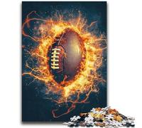 Puzzle Flame Rugby 1000 pièces pour Adultes, Difficile à réaliser, mais Amusant et Humoristique, Cadeau d'anniversaire, décoration Murale (38x52cm)