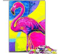 Puzzle Flamingo 1000 pièces pour Adultes et Adolescents, Jeux Amusants Chaque pièce est Unique Jeu Familial Stimulant 50x75cm