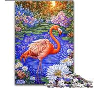 Puzzle Flamingo 1000 pièces pour Adultes et Adolescents, Jeux éducatifs, décoration d'intérieur, Cadeau d'anniversaire, décoration Murale 26x38cm