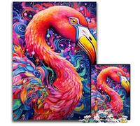 Puzzle Flamingo 1000 pièces pour Adultes. Puzzle Impossible pour Adultes pour Les fêtes et décoration d'intérieur. 50x75cm / 19,68x29,52 Pouces.