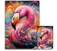 Puzzle Flamingo 1000 pièces, Puzzle Difficile pour Adultes et Adolescents, soirée de Jeux en Famille, idée Cadeau stimulante pour Le Cerveau 26x38cm / 10,23x14,96 Pouces
