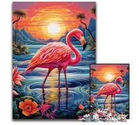Puzzle Flamingo 1000 pièces, Puzzle Difficile pour Adultes et Adolescents, soirée de Jeux en Famille, idée Cadeau stimulante pour Le Cerveau 50x75cm / 19,68x29,52 Pouces