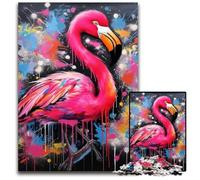 Puzzle Flamingo 1000 pièces, Puzzle Impossible pour Adultes, idéal pour Les Adolescents et Les collectionneurs, Cadeau de Voyage, activité familiale 50x75cm / 19,68x29,52 Pouces