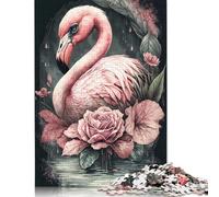 Puzzle Flamingo Fable pour Adultes 1000 pièces Puzzles en Bois pour Adultes et Adolescents Jeu éducatif Défi Jouet 1000 pièces (75 x 50 cm)