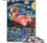 Puzzle Flamingo Night Sky 2000 pièces pour Adultes et Adolescents, Jeu Stimulant, idéal comme Cadeau pour Toute la Famille (70x100cm)