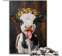 Puzzle Flamingo Queen pour Adolescents, 1000 pièces, Jeu Stimulant, décoration Murale, Cadeaux d'anniversaire et de Noël Uniques (50x75cm)