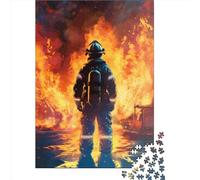 Puzzle Flamme de Pompier de 1000 Pièces pour Adultes (38x26cm)