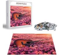 Puzzle Fleur 1314 Pièces Adultes, Puzzle 1314 Pièces pour Adultes et Enfants à Partir de 14 Ans, Guitare Puzzles Bois de Qualité Supérieure avec Une Boîte d'emballage Exquise, Cadeau Homme B-2046