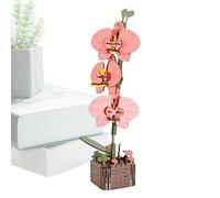 Puzzle Fleur 3D - Bois, 24,4x16,5x1cm | Kit De Modèle De Fleur, Puzzle Artisanal, Kit De Construction Florale | pour Les Projets Familiaux D’Artisanat des, Les Activités en t La Décora