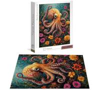 Puzzle Fleur 5000 Pièces Adultes, Puzzle 5000 Pièces pour Adultes et Enfants à Partir de 14 Ans, Pieuvre Puzzles Bois de Qualité Supérieure avec Une Boîte d'emballage Exquise, Cadeau Homme B-7397
