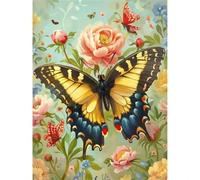 Puzzle Fleur de Papillon Jaune de 700 Pièces pour Adultes, Puzzles 700 pièces Adultes, Jigsaw Puzzle d'art pour Défi, Puzzles Coloré à Faire soi-même pour la Décoration de la Maison