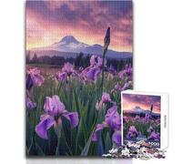 Puzzle Fleurs de Montagne pour Adultes - 1000 Pièces - Activité Ludique et Interactive - Cadeau Souvenir et Touchant - Dimensions 38x26cm