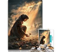 Puzzle Fleurs en Guerre pour Adultes 1000 Pièces, Jouets Éducatifs et Apprentissage, Jeux Familiaux, Cadeaux pour Amis et Famille (50x75cm)