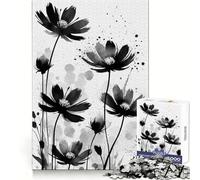 Puzzle Fleurs Ombres pour Adolescents 1000 Pièces Activité Cérébrale à Domicile Détermination Précise Cadeau Festif 38x52cm