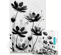 Puzzle Fleurs Ombres pour Adolescents 1000 Pièces Activité Cérébrale à Domicile Détermination Précise Cadeau Festif 38x52cm