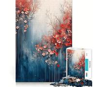 Puzzle Floral Aquarelle de 1000 pièces pour stimuler la réflexion Un Jeu interactif Stimulant pour la Maison (38x52cm)