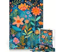 Puzzle Floral fantaisiste de 1000 pièces pour Adultes Divertissement intellectuel, Distraction apaisante, Cadeau attentionné et Bien défini (38x26cm)