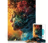 Puzzle Floral Nature's Dream pour Adolescents, 1000 pièces, Think Toy, Objet de Collection apaisant et Amusant aux Contours Nets (50x75cm)
