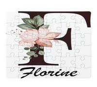 Puzzle Florine | 30 Pièces 24 × 19 cm Carton Brillant 2 mm | Message à Reconstituer Annonce Surprise | Cadeau Anniversaire Noël