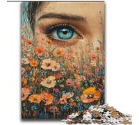 Puzzle Flower Eyes 2000 pièces pour Adultes et Adolescents, Jeu Stimulant et Jeu Familial, Collection d'artistes, Beaux-Arts à partir de 14 Ans 70x100cm