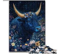 Puzzle Flower Yak 1000 pièces pour Adultes et Adolescents, Jeux de détente pour renforcer l'amour Entre Couples (50x75cm)