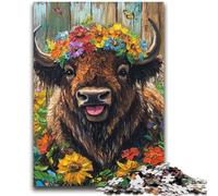 Puzzle Flower Yak 2000 pièces pour Adultes et Adolescents, Jeu Familial Anti-Stress, défi Difficile, Collection d'artistes, Beaux-Arts (70x100cm)