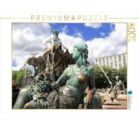 Puzzle · Fontaine de Neptune sur l'Alexanderplatz à Berlin | Madame Rhin avec raisins et feuilles de vigne · 1000 pièces · Format assemblé 64 × 48 cm · CALVENDO Puzzle