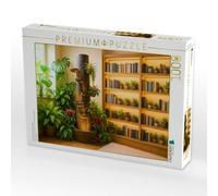 Puzzle · Fontaine d'intérieur avec broméliacées | 1000 pièces · Format assemblé 64 × 48 cm · CALVENDO Puzzle