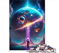 Puzzle for Adults Adult Puzzles by Colors of Space Planet Wood Puzzle for Adults and Kids Age 14 Years Up with Matching Poster and Trivia Sheet 1000pcs(50x75cm)