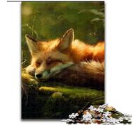 Puzzle Forest Fox 1000 pièces pour Adultes et Adolescents, Difficile à réaliser, mais Amusant et Humoristique Cadeau d'anniversaire, décoration Murale (26x38cm)