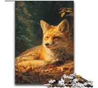 Puzzle Forest Fox 2000 pièces pour Adolescents et Adultes, Anti-Stress, idéal pour Passer des Vacances à la Maison, avec Affiche et fiche de Questions-réponses Assorties (70x100cm)