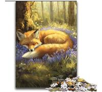 Puzzle Forest Fox 2000 pièces pour Adolescents et Adultes, Jeux éducatifs, décoration d'intérieur, Cadeau d'anniversaire, décoration Murale (70x100cm)