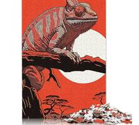 Puzzle Forêt d'iguanes 1000 pièces pour Adultes et Adolescents, en Bois, pour Explorer la créativité et la résolution de problèmes (1000 pièces, 75 x 50 cm)